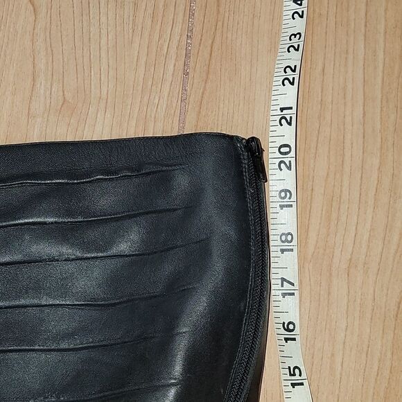 ALDO BLACK SLOUCH HIGH HEEL BOOTS, SIZE 40 (8.5) - Picture 11 of 15